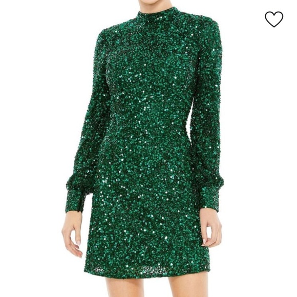 Mac Duggal Emerald Long Sleeve Sequin Dress size M NWT - www.joarbit.com Mac Duggal Emerald Long Sleeve Sequin Dress size M NWT - www.joarbit.com